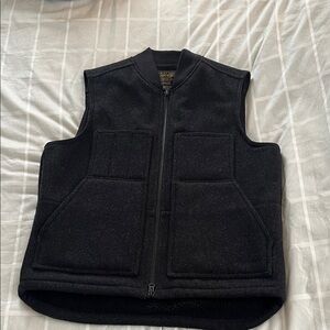 Men's Black Filson Wool Vest